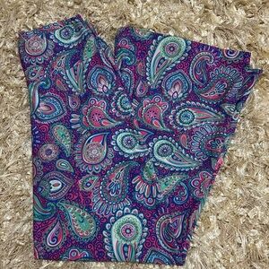 Simply Southern | Women's Flare Stretch Paisley Patterned Pants Size S/M